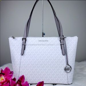 NWT! Michael Kors Large bright white tote.